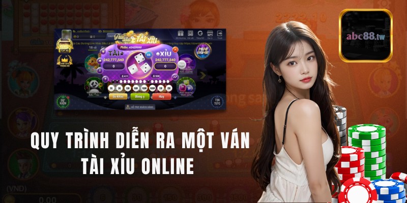 Quy trình diễn ra một ván tài xỉu online trên nền tảng ABC8